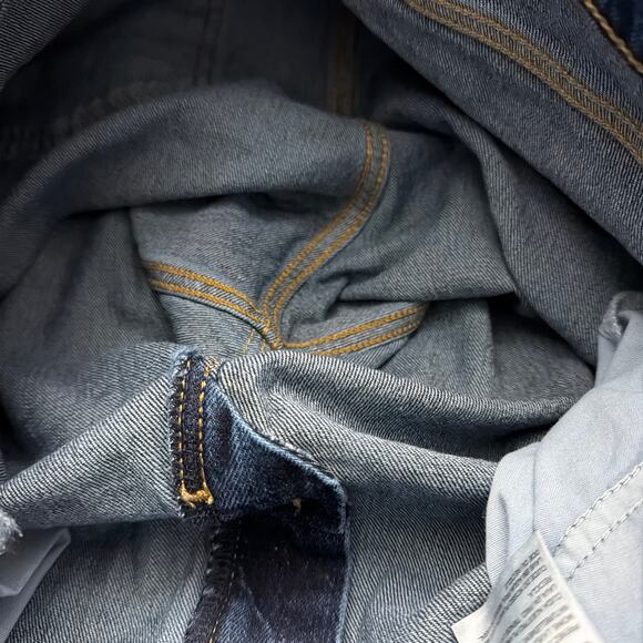 Levi's Premium 70's High Flare Jeans Womens 33 x 34 Dark Wash Blue Denim - Picture 6 of 11